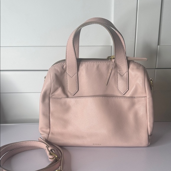 Fossil Handbags - Fossil Blush Leather Satchel Bag